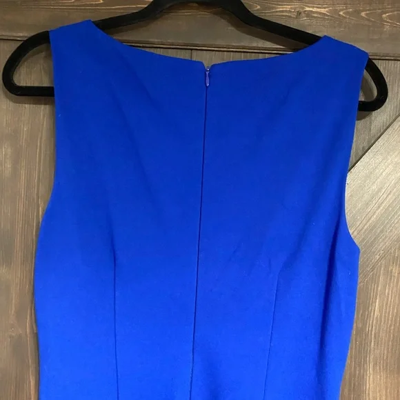 Cache Blue Ruched Sheath Midi Dress - Picture 3 of 4